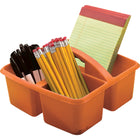 Teacher Created Resources Plastic Storage Caddy - Orange - 6 Pack-Each caddy measures 9" L x 9-1/4" W x 5-1/4" H.