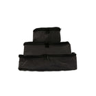 TUCCI Italy 3-Piece Travel Packing Cube Set - Black-3‑Piece Packing Cube Set - small, medium, large cubes for organized packing