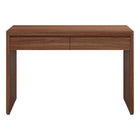 Hudson&Canal Ashcroft 48'' Desk - Satin Walnut-Constructed of sturdy MDF materials in a handcrafted alder brown finish