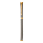 Parker IM Rollerball Pen - Brushed Metal - Fine Point - Black Ink-A comfortable and ergonomic shape is paired with superior PARKER craftsmanship to evoke the brand’s rich heritage