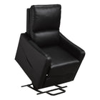 Brassex Levo Recliner Lift Chair - Black-Rich fabric cover