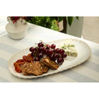 Casa Domani Solare Oval Platter - 33 x 18cm - Cream - 4 Pack-All Pieces are hand finished, making each piece unique.