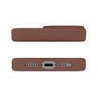 Avana Velvet Compatible with MagSafe Case for iPhone 17 - Mocha-Raised lip and edges protect your screen
