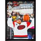Frameworth Frederik Andersen 20" H x 29" W Framed Canvas Carolina Hurricanes 2026 Stanley Cup Champions Framed - Officially Licensed NHL/NHLPA-Officially licensed NHL and NHLPA wall art: Frederik Andersen 20x29 Framed Canvas Carolina Hurricanes 2026 Stanley Cup Champions for Carolina Hurricanes fans and collectors