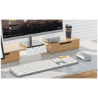 ProtoArc Backlit Bluetooth Keyboard and Mouse Combo for Mac - White-Bluetooth keyboard mouse for Mac can connect to three different devices simultaneously through its triple Bluetooth channels