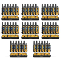 DEWALT Heavy Duty 48 DXFRS300 Radios with 8X 6 Port Chargers-22 Preset Channels are preset with Privacy codes