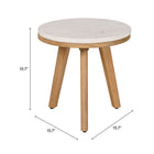Zuo Siro Side Table - Natural-3 year limited warranty