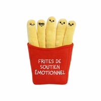 Relatable Emotional Support Pals - Fries - French-Only Have Eyes For You: Emotional Support Fries are the squishy pals that brighten any day, bringing smiles whether you’re on the go or snuggled up at home