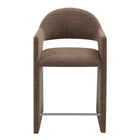 Modway Talia 37" Upholstered Fabric Counter Stool - Mocha-Arrives Fully Assembled
