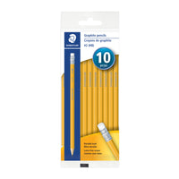 STAEDTLER extruded graphite pencils #2 HB, 10/pkg.-Pre-sharpened, hexagonal shape