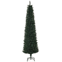 HOMCOM 6' Pencil Artificial Christmas Tree - Green-Artificial Christmas tree in a realistic tree-style 