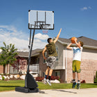 Soozier Portable Basketball Hoop with 44" Shatterproof Backboard-Ball return system minimizes effort to retrieve basketball
