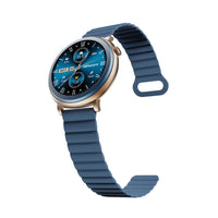 HiFuture 1.43" Aurora Smartwatch - Blue-Never Back Down: The AURORA Smartwatch combines modern aesthetics with practical design. Its sleek, minimalistic profile and striking circular display exude premium elegance, effortlessly complementing any outfit
