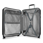 Ricardo Beverly Hills Melrose 26" Hardside Check-in Luggage - Medium - Upright - Black-Soft-touch top and side carry handles, bottom carry grip: Makes lifting, loading, and retrieving the suitcase easier from multiple angles