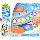Crayola Colour Wonder Bluey Magic Light Brush-Say goodbye to messes! Colour Wonder Paints only appear on special Colour Wonder Paper, keeping skin, clothing, and walls spotless