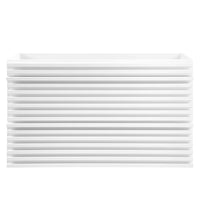 Modway Render 36" Wall-Mount Bathroom Vanity Cabinet - White-Mid-Century Modern Vanity