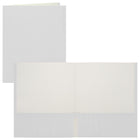 Staples 2 Pocket Portfolio - White - 25 Pack-No fastener