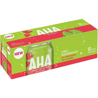 AHA Lime & Watermelon - 355mL - 12 Pack-Naturally flavoured & other natural flavours