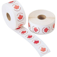 Made in Canada Label, 1/2" Circle, 1000 Pack-Dimensions: 1/2" Circle