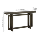 Hudson&Canal Breslow 55"W Console Table - Alder Brown-9