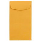 Jam Paper #6 Coin Business Recycled Envelopes - 3 3/8" H x 6" W - Brown Kraft - 25 Pack-Color: Brown Kraft