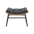 Manhattan Comfort Benson Modern 3-Piece Patio Rocking Chair Set - Grey-34.64" L x 40.15" W x 31.49" H