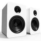 Kanto YUP6W Passive 5.25" Bookshelf Speakers with 1" Silk Dome Tweeter and 5.25" Kevlar Woofer - White-5.25" Kevlar Drivers