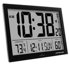 Marathon Slim-Jumbo Atomic Digital Wall Clock - Black-SLIM JUMBO DISPLAY - Only 1-inch thick, featuring 4.5-inch digits for easy viewing