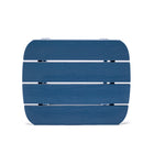 Backyard Lifestyles Side Table with Shelf - Navy Blue-Will Not Crack, Chip, Rust, or Peel.