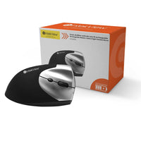 IntekView Vertical Wireless Rechargeable Right Hand Mouse-Soft rubber coating, offers excellent hand feel 