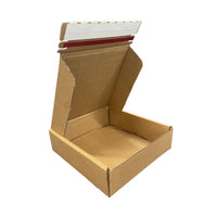 Reliabag Self Seal Corrugated Literature Mailer Boxes - 7" L x 7" W x 2" H - Kraft - 40 Pack-Lightweight, Eco-friendly, Sustainable and Sturdy