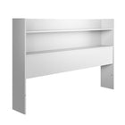 Nexera Hunter Bookcase Headboard - Queen Size - White-Easy Assembly and Delivery: Hassle-free assembly, doorstep delivery for a convenient bedroom upgrade