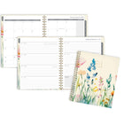 Cambridge 2027 Large Weekly/Monthly Planner - 11-¼" H x 9" W - Garden - Bilingual-Twin coil binding