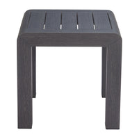 Zuo Rolig Side Table - Black-Faux Wood Aluminum square shape tabletop