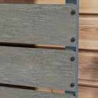 Outsunny Raised Garden Bed with Trellis for Climbing Plants - 28" x 15" x 59" - Dark Grey-Outdoor-ready powder-coated aluminium frame
