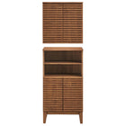 Modway Render Bathroom Cabinet Set - Walnut-Wood Look Finish