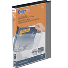 Davis Group QuickFit View Binder - 5/8" - 3-Ring - Letter Size - Black-Customizer/Overlay Binder, Black, holds 100 sheets of paper, for 8.5"x11" size paper
