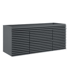 Modway Render 48" Single Sink Compatible Bathroom Vanity Cabinet - Grey-Mid-Century Modern Vanity