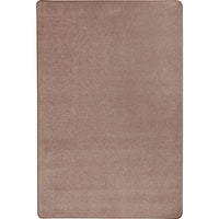 Joy Carpets Endurance Area Rug - 6' x 9' - Taupe-Manufactured with premium polyester fiber for lasting beauty and durability in high-traffic areas