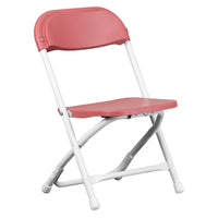 Flash Furniture Kids Plastic Folding Chair, Burgundy (YKIDBY)-Kids Plastic Folding Chairs