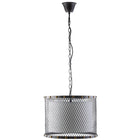 Modway Fortune Chandelier - Antique Silver-Steel, Iron & Brass Nail Trim