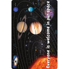Ashley Productions Smart Poly Welcome Mat with Slip Resistant Backing - 15.5" x 23.5" - Solar System Space - 2 Pack-Choose from a variety of educational, nature-inspired, or interactive designs to complement your teaching style and classroom theme.