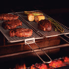 Tramontina Churrasco BBQ 18" L x 7" W Stainless Steel Flat Wire Grill Basket-Long curved handle