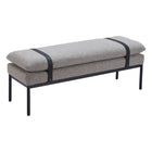 Zuo Padd Bench - Grey-Seats up to 2