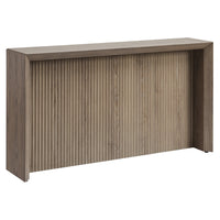 Hudson&Canal Piedmont 56"W Console Table - Antiqued Grey Oak-A modern contemporary design for your entryway, living room, den, and more