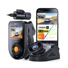 Vantrue S1 Pro 2.7K/1080P Dual Front and Rear Dash Cam with 64 GB SD Card-160° ultra wide angle lenses cover multiple lanes with minimal distortion and optional cpl filter helps reduce glare from rain or sunlight