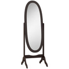 HOMCOM Full Length Mirror - 18.9" W x 57.9" H - Brown-Longline design which tilts to two different angles to give a view you want 