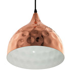Modway Dimple 11" Bell-Shaped Pendant Light - Rose Gold-Requires One E26 60W Bulb (not included)