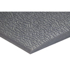 Edgewood Airsoft Plus Pebbled Light Duty Anti-Fatigue Mat - 2' W x 3' L x 5/8" D - Grey-Vinyl PVC Foam