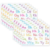 Ashley Productions Smart Poly PosterMat Pals Space Savers - 13" x 9-1/2" - Traditional Manuscript - 10 Pack-It's a poster, it's a placemat, it's both! Great smaller size for easy use in the classroom, home, office, or on the go!